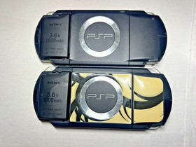 Lot of 2 Sony PSP 1001 Consoles Untested 2 Black And Grey Untested As Is