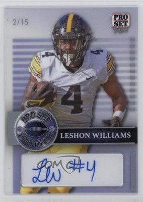 2023 Leaf Pro Set Pure Clear Silver Spectrum /2 Leshon Williams #P-LW1 Auto 1q44