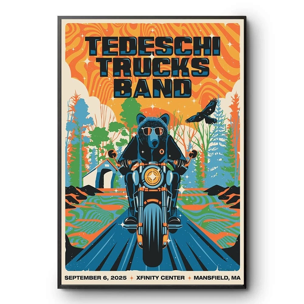 Tedeschi Trucks Band in Mansfield MA Concert September 6 2025 Poster