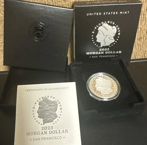2023 Morgan Silver Dollar Proof Coin with Box