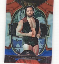 2023 Panini Select WWE #33 Cameron Grimes Red & Blue Prizms