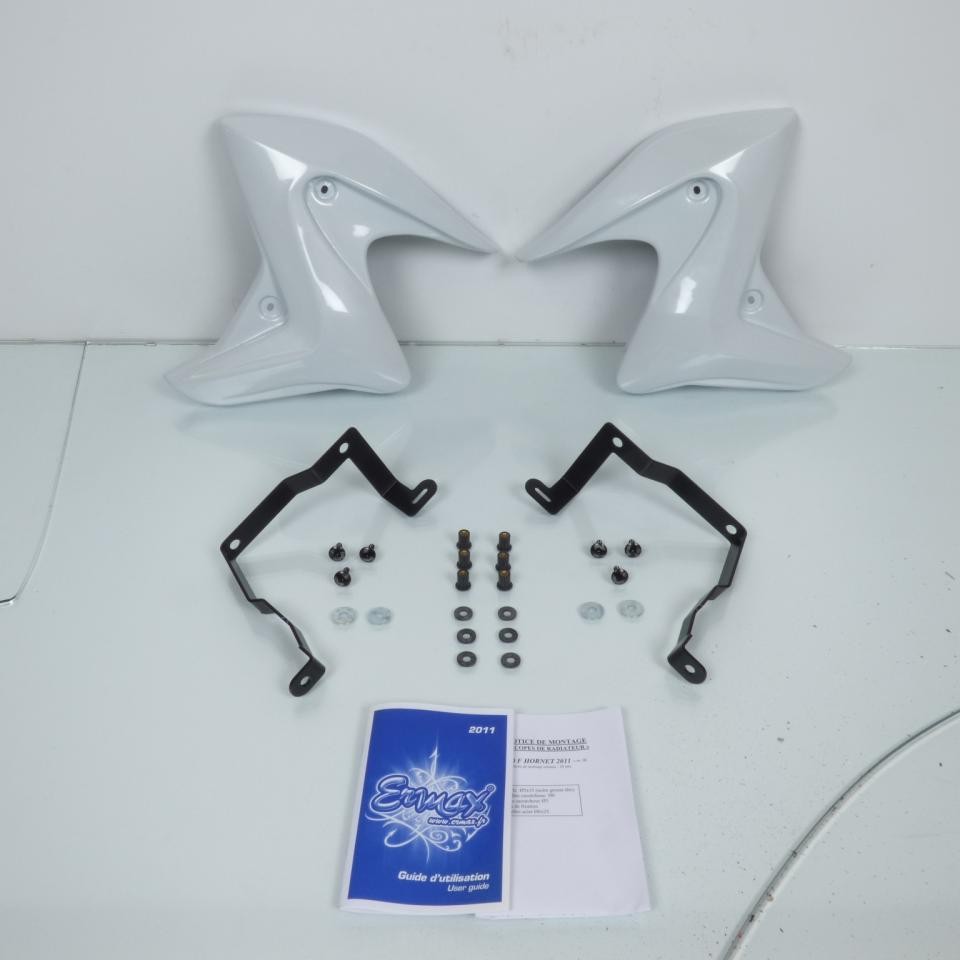 Écope Ermax blanc nacré pour optimiser le flux d'air de la Honda 600 Hornet