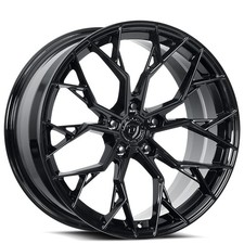 Dolce Performance Wheels Aria Gloss Black Rims 19x8.519x9.5 4pcs A1