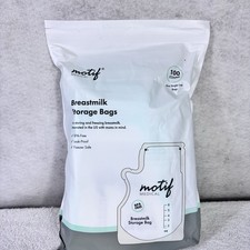 Motif Medical Breast Milk Storage Bags 8oz Single Use Bags 100 count BPA-Free