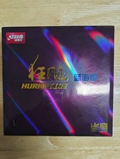 Brand New DHS Hurricane 3 Provincial Version with Blue Sponge Table Tennis Black