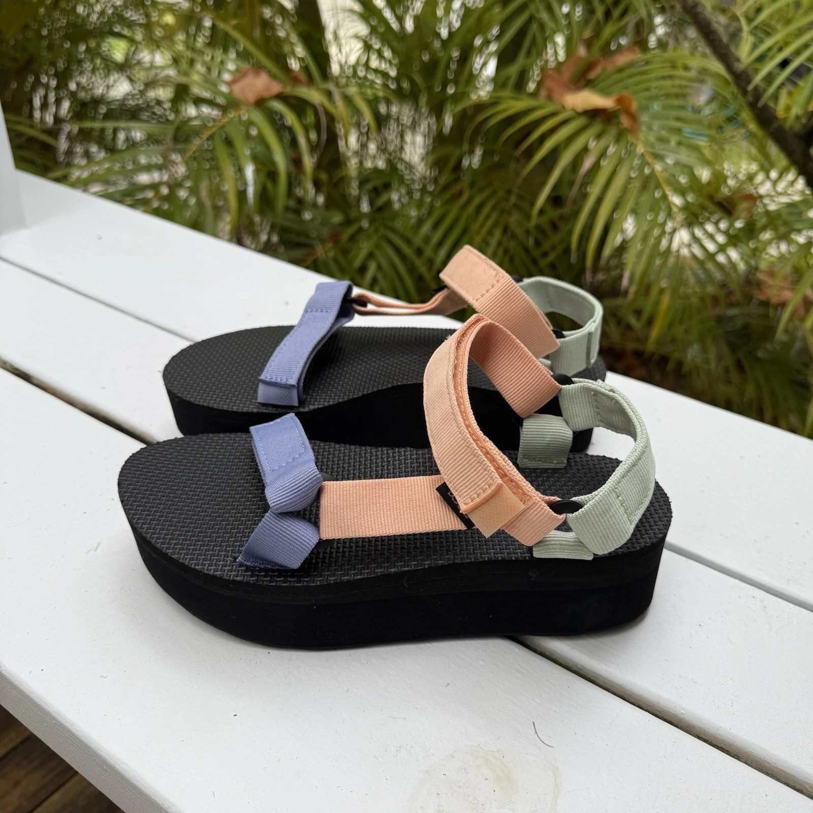 TEVA Sherbet Multi Flatform Universal Platform Sandals Hiking Women’s Size 8
