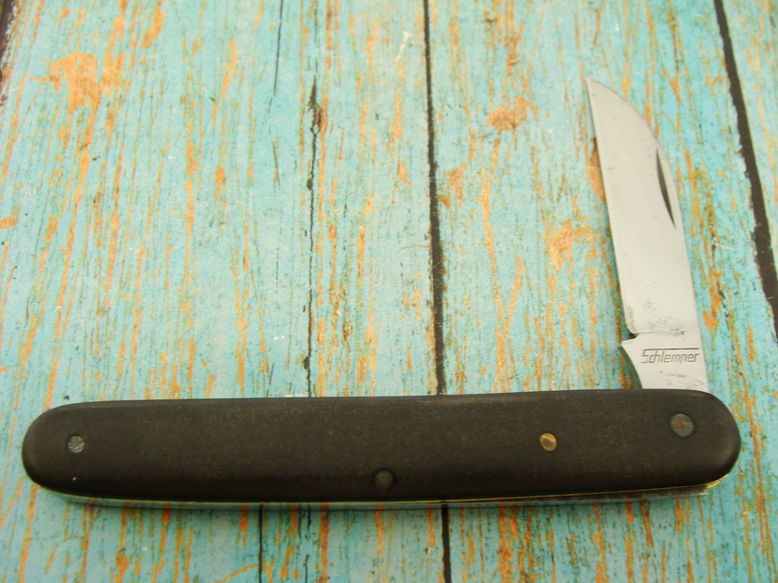 VINTAGE SCHLEMNER GERMAN SPECIALTY FLORIST JACK FOLDING POCKET KNIFE KNIVES TOOL