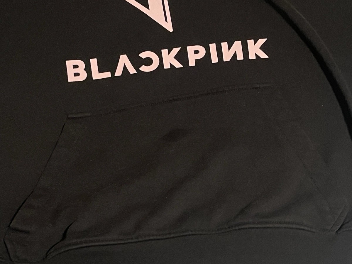 Black Pink Hoodie Sweater Women Small By H&M Kpop Korean Music