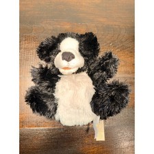 Folkmanis Puppets Labradoodle Hand Puppet Black White Plush