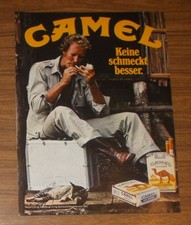Seltene Werbung CAMEL - Keine schmeckt besser - Koffer - Katze 1980