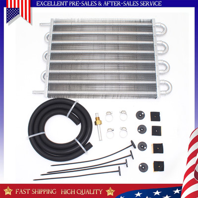 5/16'' Transmission Oil Cooler, 8 Pass Tube and Fin Cooler Kit black OC-1405