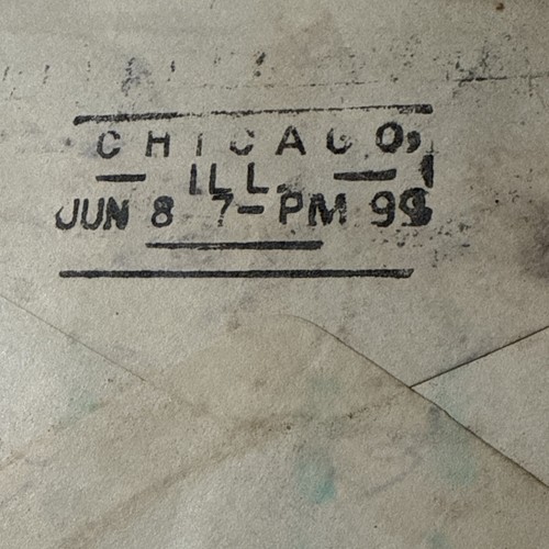Antique 1899 Treasury Department Washington D.C. Envelope Stamp Chicago Ill - Picture 9 of 14