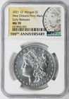 2021-O $1 Morgan Dollar NGC MS70 Early Releases 100th Anniversary