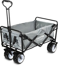 Bollerwagen Faltbollerwagen Handwagen faltbar klappbar Transportwagen Wagen grau