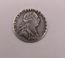 1787 George III Sterling Silver Sixpence Coin (No Seams )
