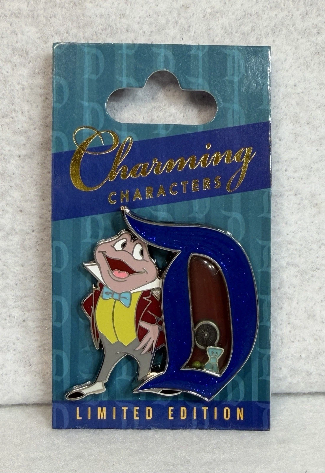 Disney Parks Charming Characters Mr. Toad Wild Ride ‘D’ Trading Pin LE 3000