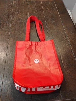 Reusable LULULEMON Shopping Tote Bag Fabric Handles Snap Closure | eBay Reusable LULULEMON Shopping Tote Bag Fabric Handles Snap Closure | eBay