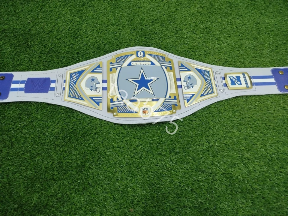 Nuevo Cinturón Título Campeonato NFL Dallas Cowboy Superbowl Adulto Talla 2mm Réplica Foto 3 de 4