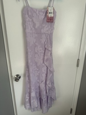 Emerald Sundae Women's Lilac Maxi Dress Size Small Floral Sparkle Party Wedding