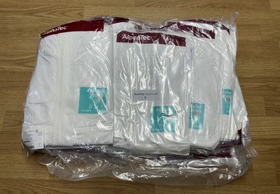 10 x kleiner Ansell AlphaTec 2000 TS PLUS Modell 111 weiß Chemie Overall mit Kapuze
