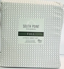 South Point Home Fashions Microfiber 4-piece Full Sheet Set Ernesto Tile