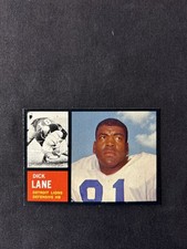 Pack Fresh 1962 Topps  #60 Dick Lane NMMT or better