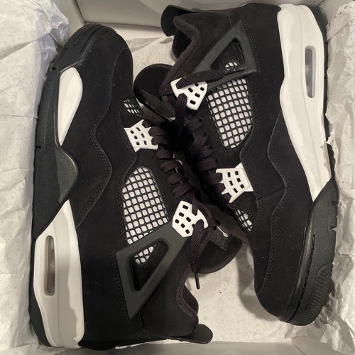 Taille 9 Air Jordan 4 Retro White Thunder occasion état suprême avec boite