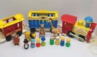 Vintage Fisher-Price Play Family Circus Train #991 with Little People & Animals