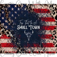 20oz Skinny Tumbler Small Town Sublimation Transfer Ready To Press