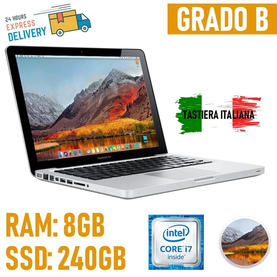 Apple MacBook Pro 13" A1278 Spät 2011 i7 2.8GHZ RAM 8GB SSD 240GB Tragbar - Bild 2 von 4