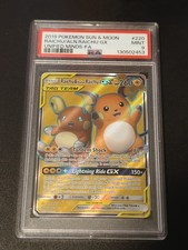 2019 POKEMON UNIFIED MINDS RAICHU & ALOLAN RAICHU GX #220 PSA 9 MINT on eBay