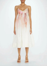 BNWT ZIMMERMANN ABSTRACT BLUSH DANCER EMPIRE WAIST DRESS - SIZE 1/6 US