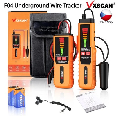 VXSCAN F04 Underground Cable Non-Destructive Locator Wire Tracker Lan Earphone