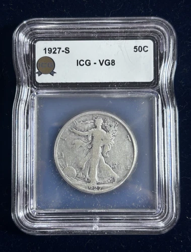 Photo of a 1927-S Walking Liberty Half Dollar from an eBay listing that sold on Jul 20, 2026