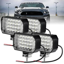 4PCS 4inch 800W LED Work Lights Bar Flood Pod Driving Off-Road Tractor Car 4WD