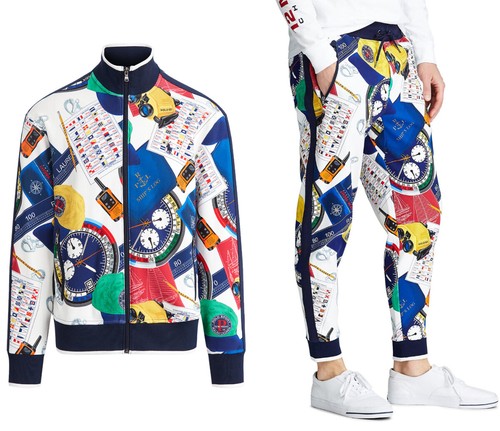 Polo Ralph Lauren Nautico da Corsa Pantaloni da Jogger Giacca Tuta Nuovo |  eBay