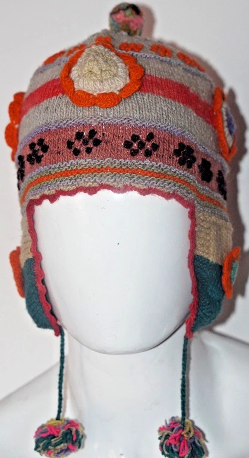 Chullo Beanie Hat Cap Unisex Knitted Wool Winter Warm