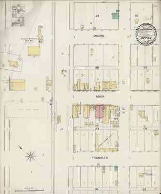 1894 Very Detailed COPY City Map Afton Oklahoma Perfect for researchers
