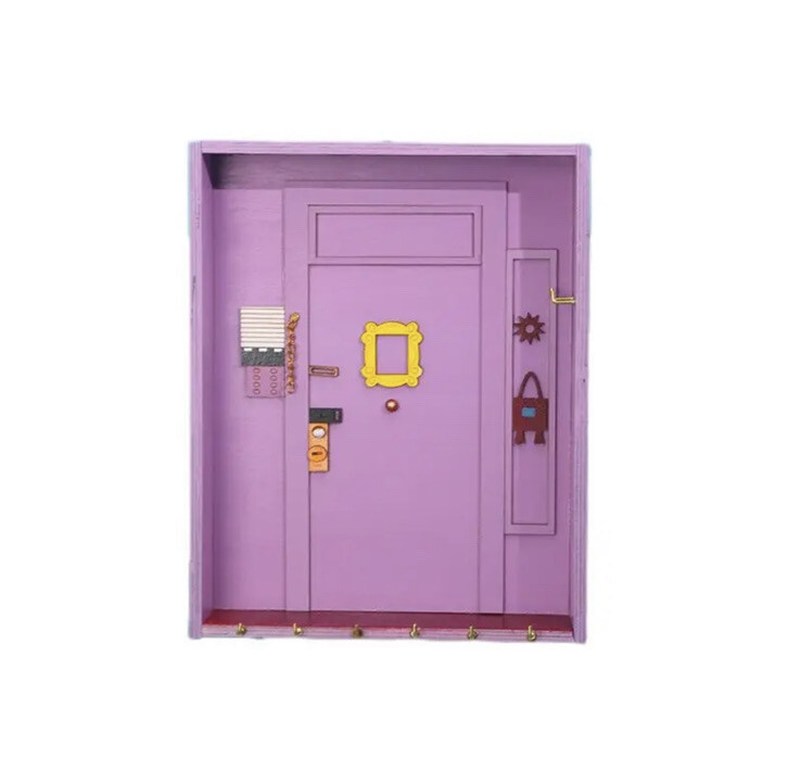 FRIENDS Monica's Door Key Holder Shelf Organizer PURPLE Wall