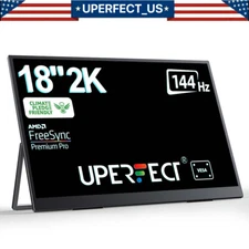 UPERFECT 144Hz Portable Monitor, 18.0" Inch Freestanding Laptop Monitor IPS Used