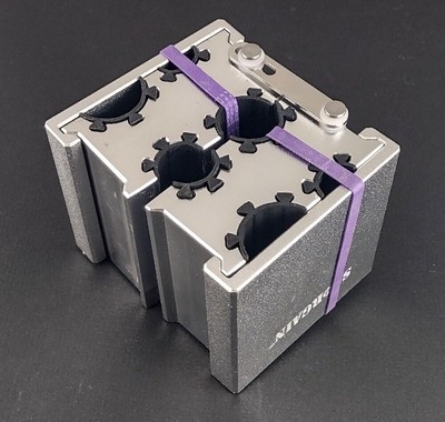 Universal Clamp Collets Barrel with 4 Openings, Silver Construction