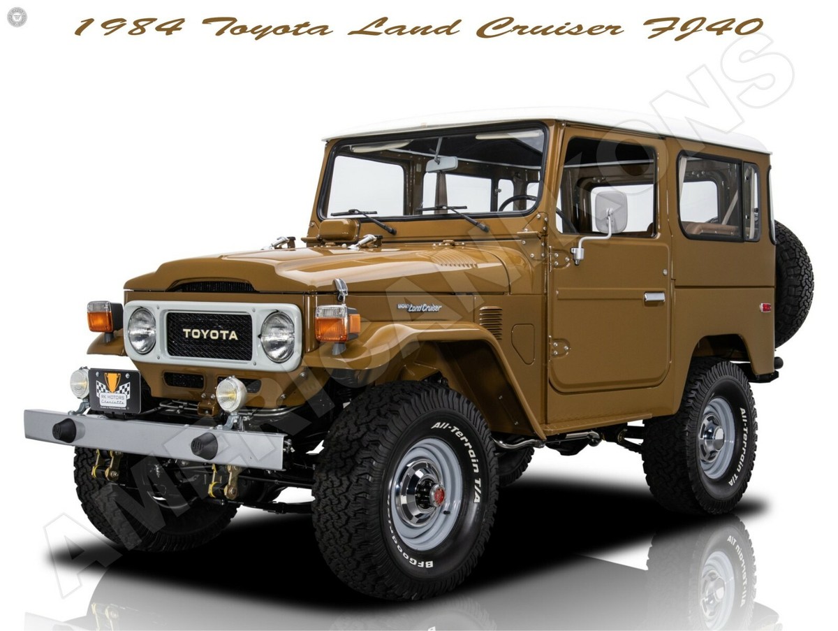 1984 Toyota Land Cruiser FJ-40 New Metal Sign: Fully Restored | eBay
