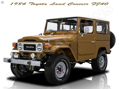 1984 Toyota Land Cruiser FJ-40 New Metal Sign: Fully Restored | eBay