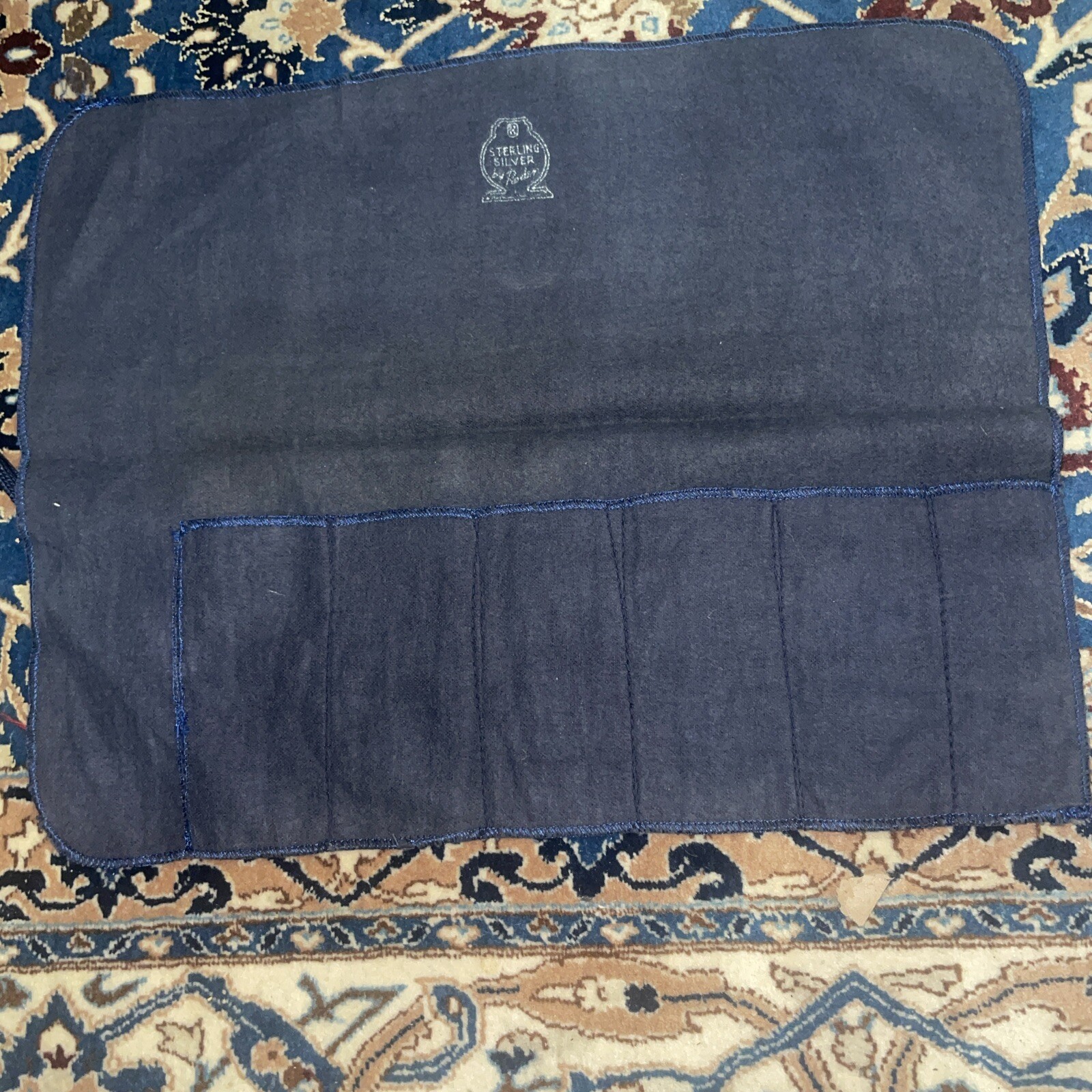 ORIGINAL ROGERS SILVER Anti-Tarnish SILVERWARE Storage 6 slot ROLL Bag 13