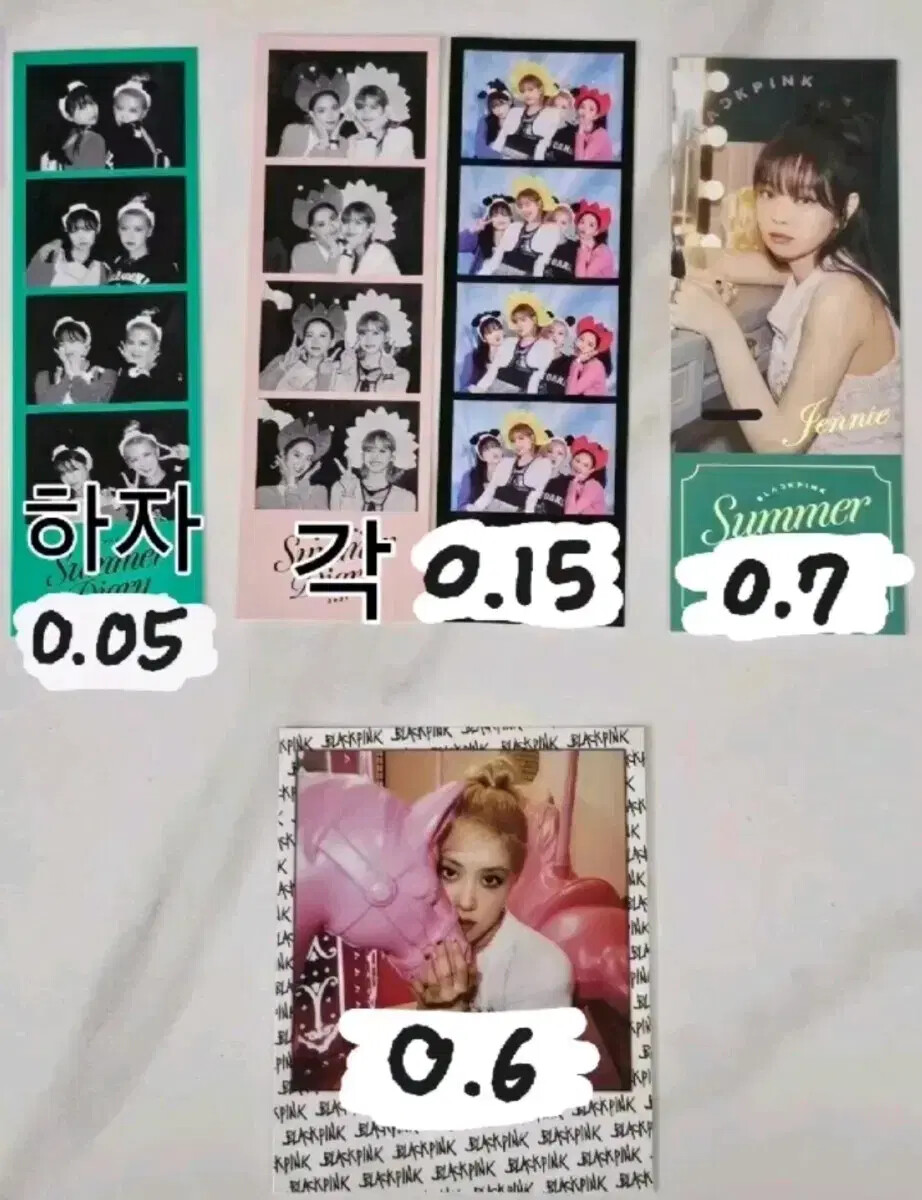 blackpink 2021 SUMMER DIARY COMPOSITION polaroid CUTS | eBay
