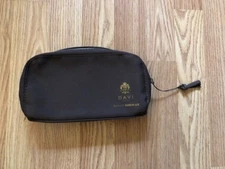 Davi Napa Korean Air Toiletries Bag Brown with logo 