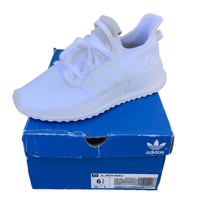 Adidas U_Path Run Unisex Big Kid Sz 6.5 White Sneakers Shoes G28109 Women Sz 7.5