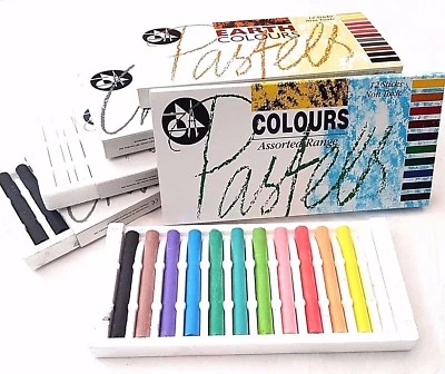 Jakar Artists Compressed Charcoal Pastels Stick Sets Coloured White Black Chalk
