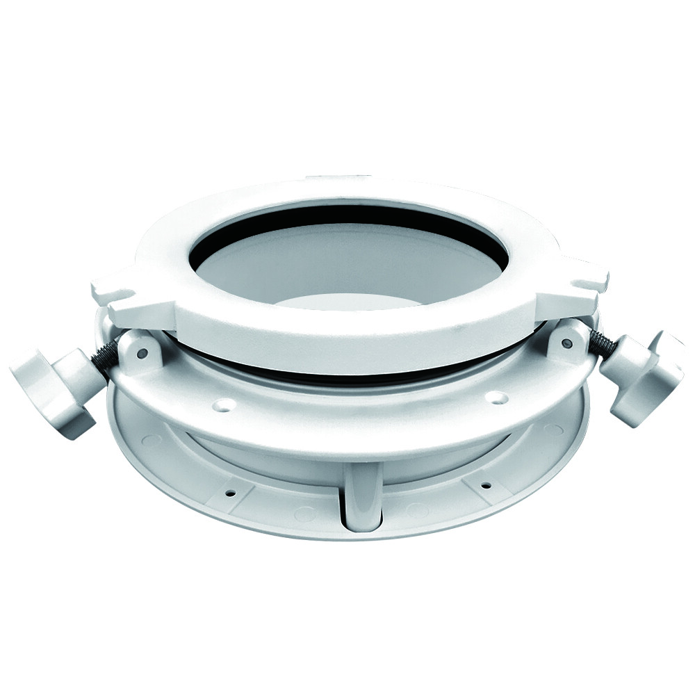 SEAFLO 10" Marine Round Porthole Hatch - Plastic, Tempered Glass - For Boats, RV Windows - SFPP2-02