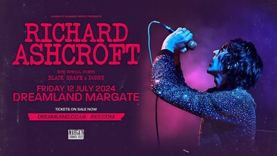 Richard Ashcroft Margate 2024 A4 Print Poster Art  Decor CD Album